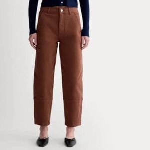EVERLANE The Utility Barrel Pant in Rosewood Size 2